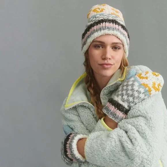 Anthropologie Laura Dalgaard Patterned Beanie Laura Dalgaard | Nordic Mix Hat & Mittens are now available  main image 3